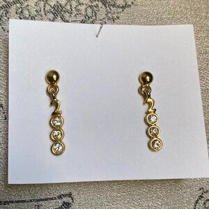 Gold plated 2000 earring set